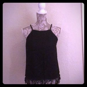 ☀️ Black patterned summer top ☀️